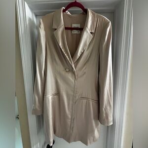 Champagne Gold Satin Dress